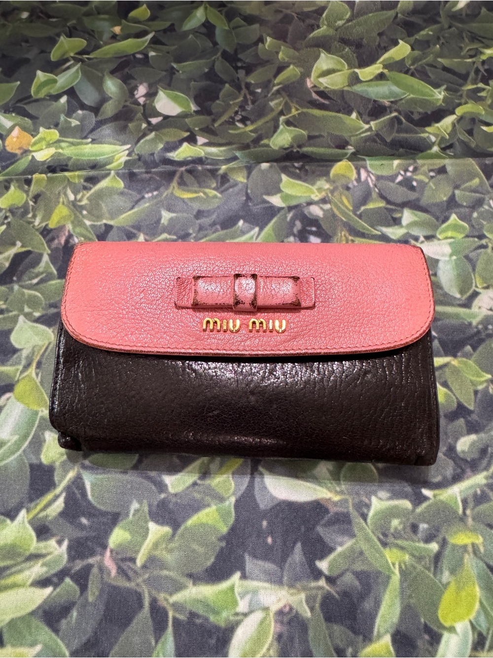 Miu Miu Pink Kisslock  Wallet with Bow